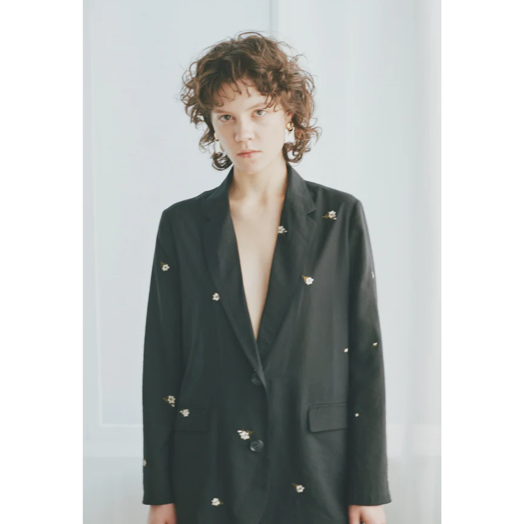 Muel Chic Lily embroidery sheer JKT