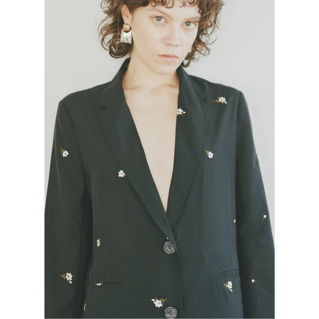 Muel Chic Lily embroidery sheer JKT