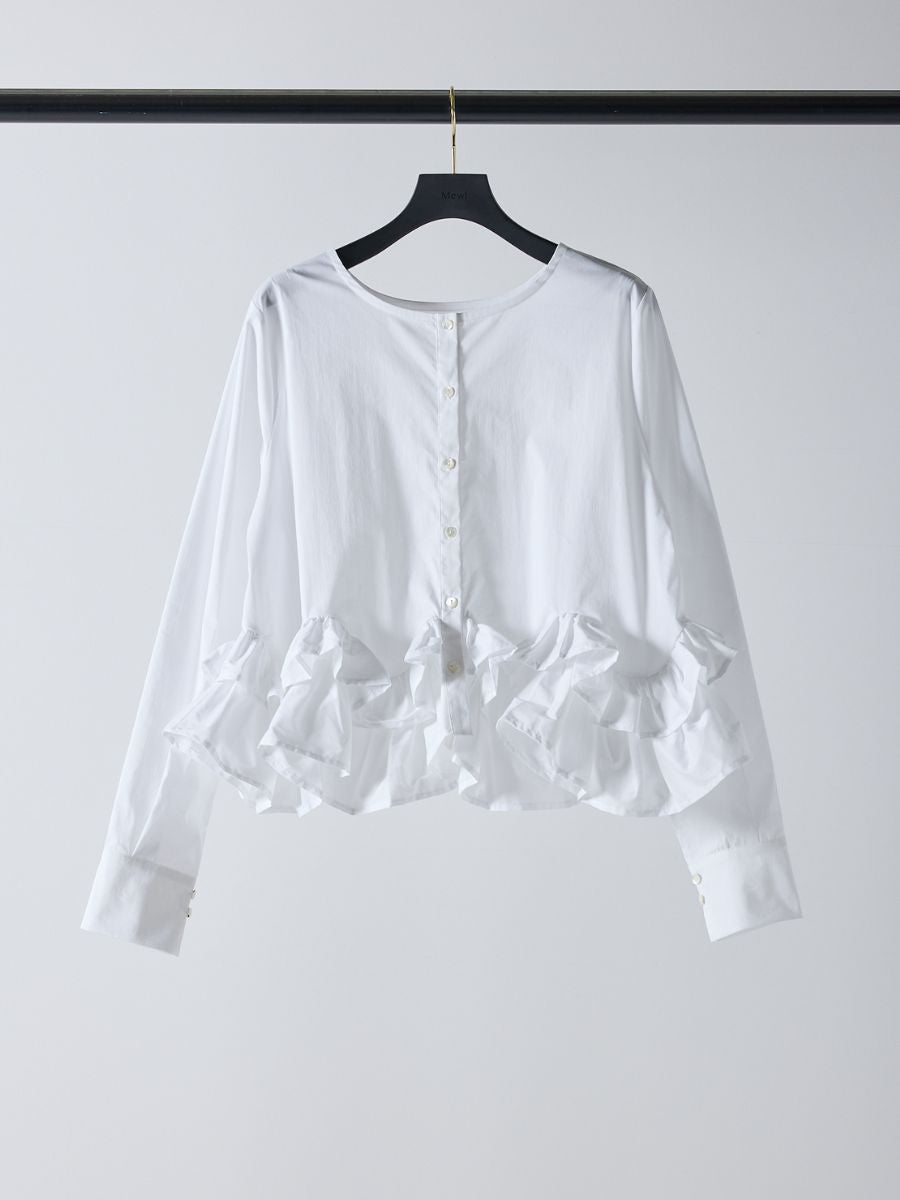 【予約販売】Mewl ペプラムフリル2WAY ブラウス M261-13005