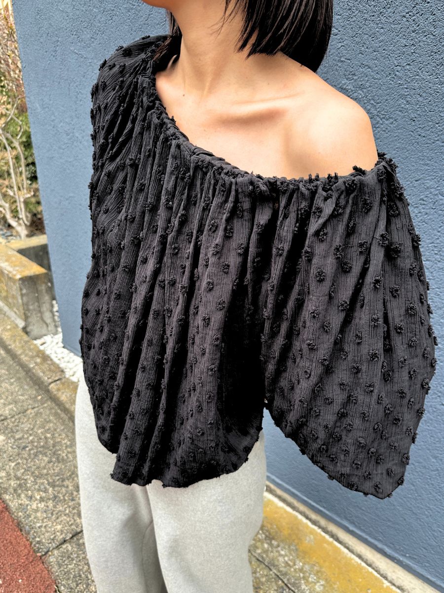 【予約販売】Mewl ドットJQオフショルBL M261-13008