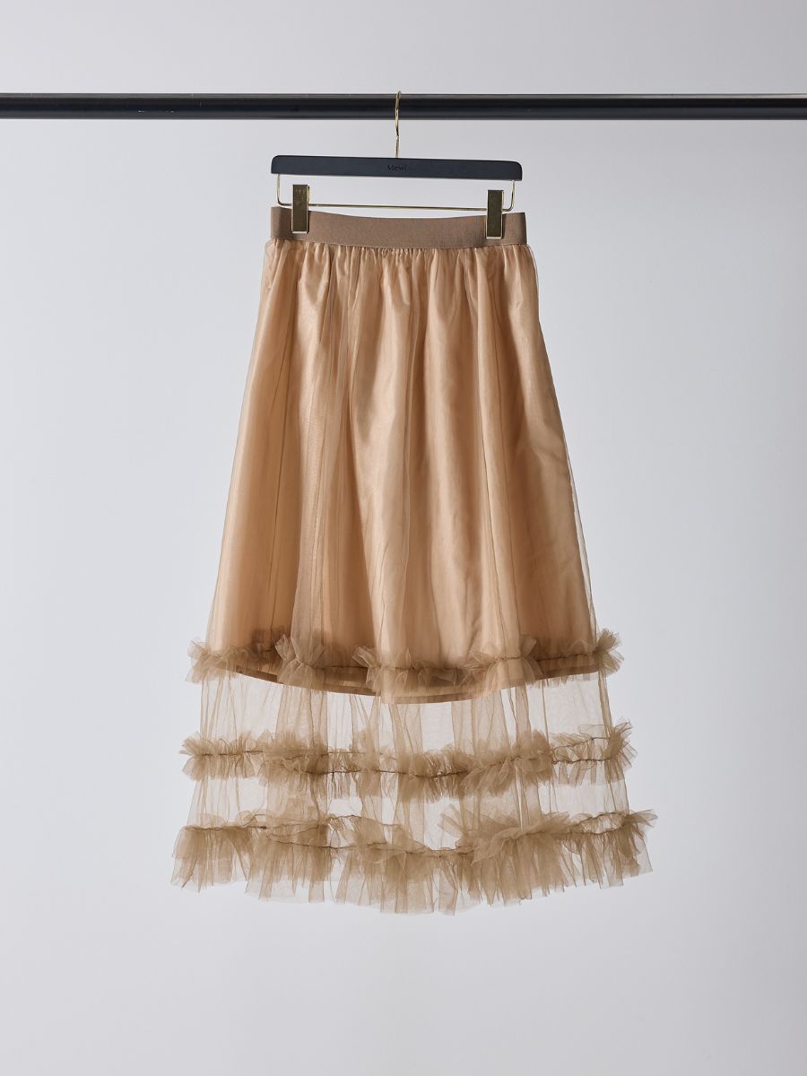 【予約販売】Mewl チュールティアードSK M261-23004