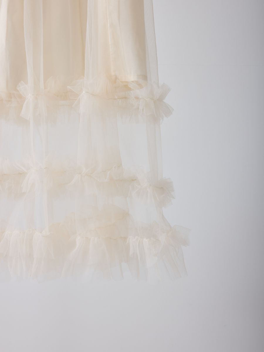 【予約販売】Mewl チュールティアードSK M261-23004