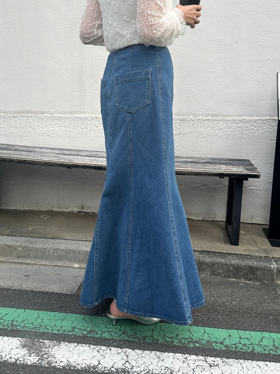 【予約販売】Mewl デニムマーメイドSK M261-23018