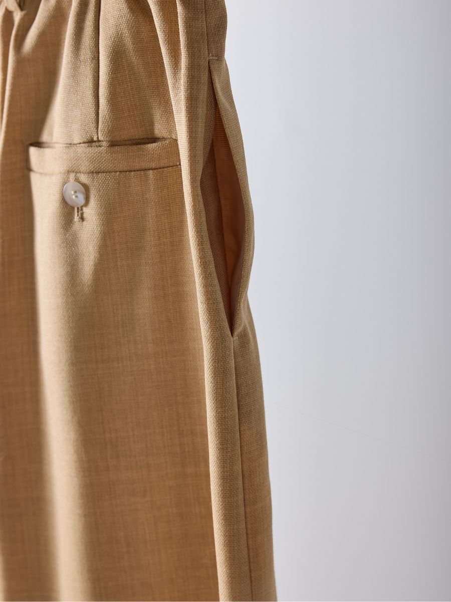 【予約販売】Mewl ベルト付きタックワイドPT M261-33003