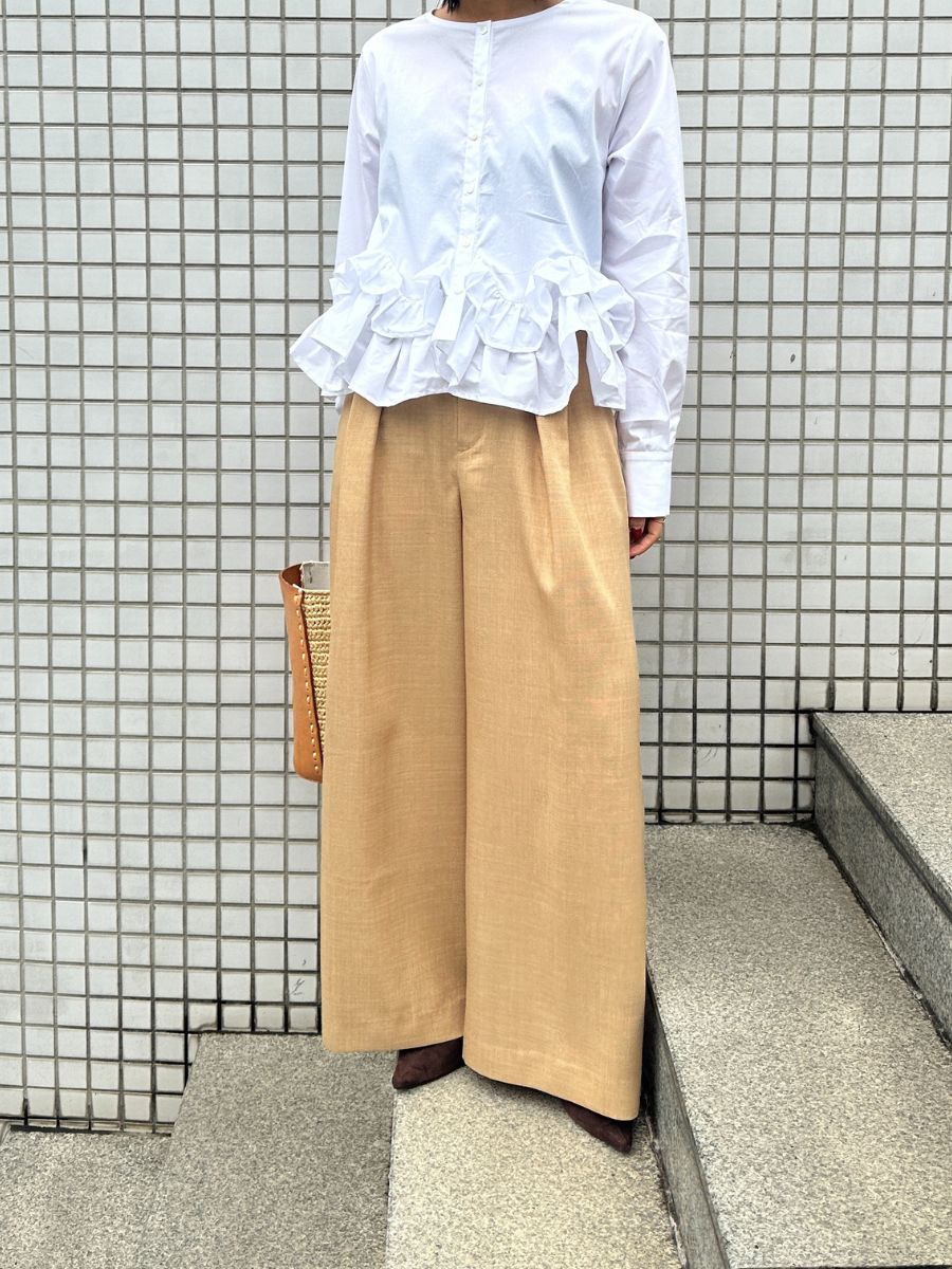 【予約販売】Mewl ベルト付きタックワイドPT M261-33003