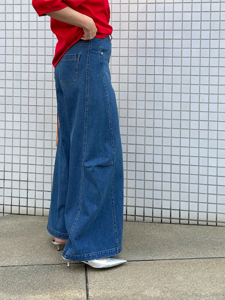 【予約販売】Mewl スーパーワイドデニム M261-33017