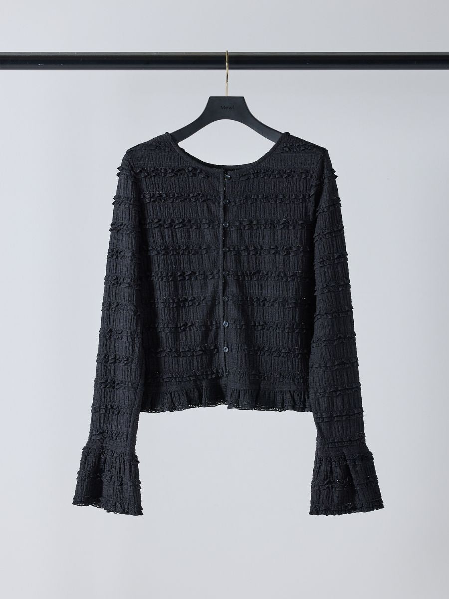 【予約販売】Mewl ミニフリル2WAYカーデ M261-83022