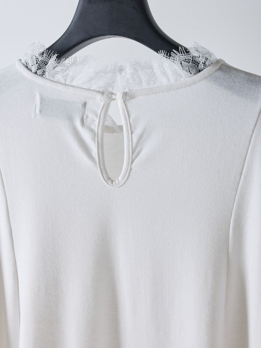 【予約販売】Mewl レースカラーフレアTOPS M261-83030