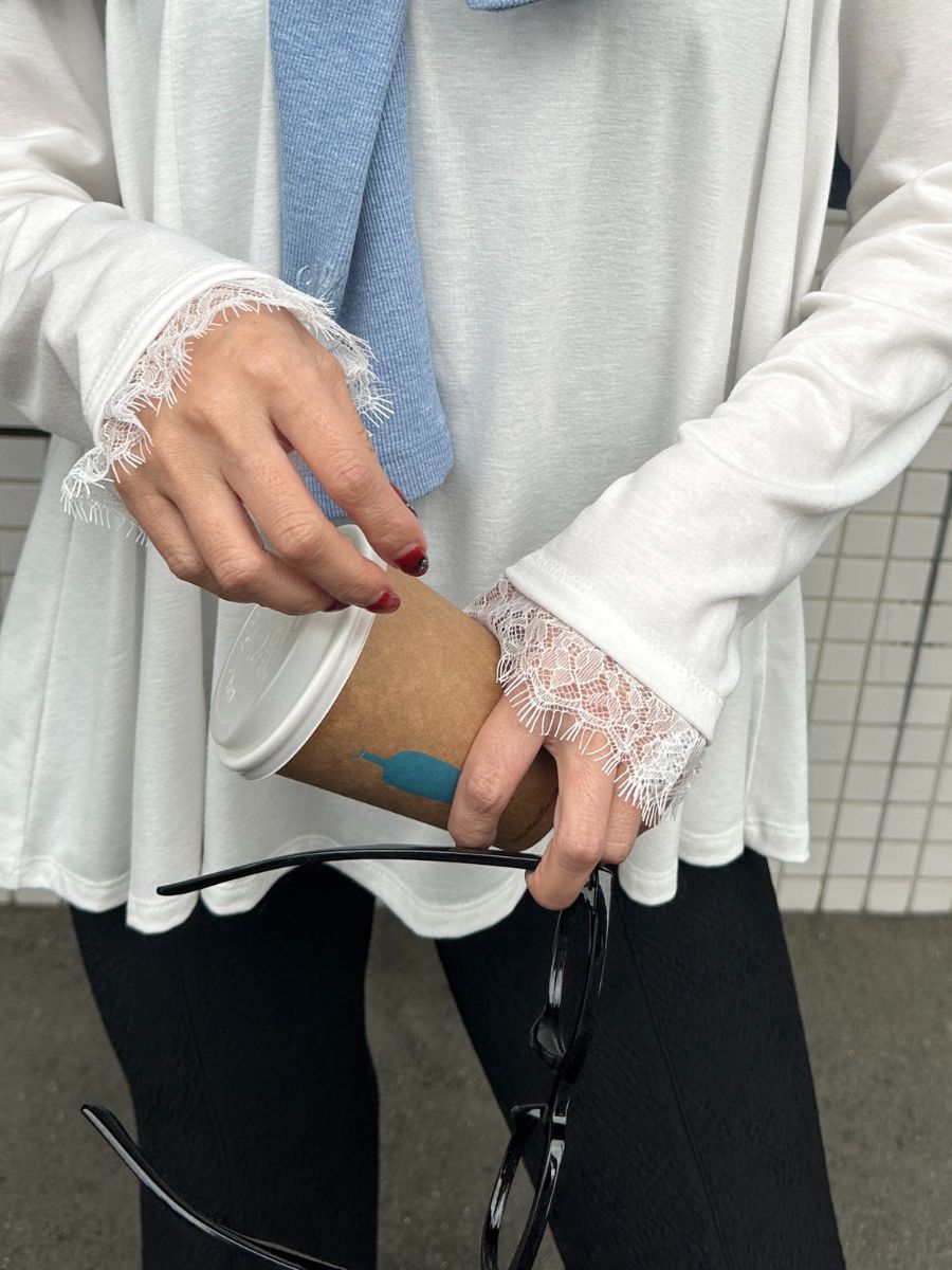 【予約販売】Mewl レースカラーフレアTOPS M261-83030