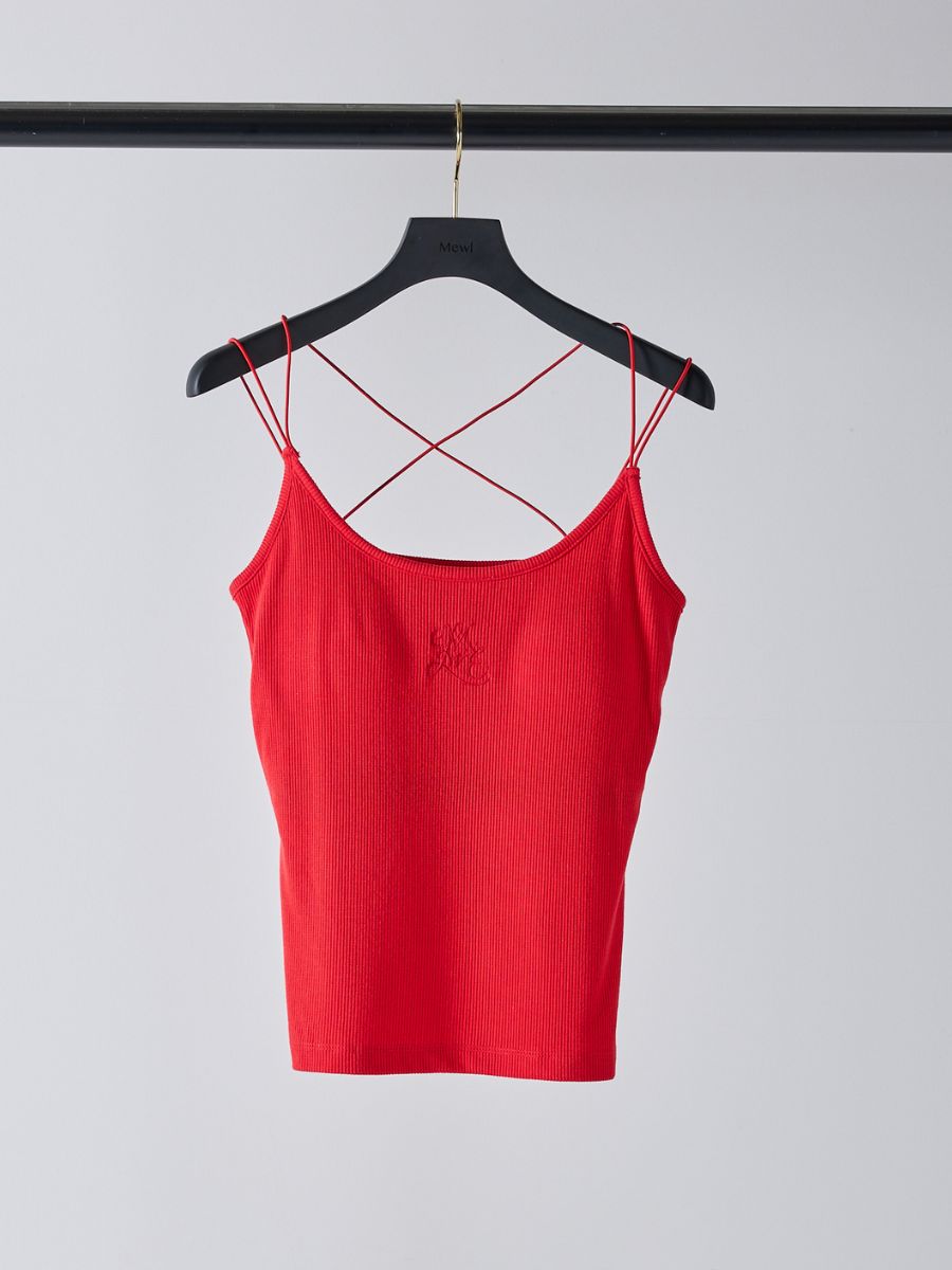 【予約販売】Mewl ラメリブカップ付きキャミ M261-87024
