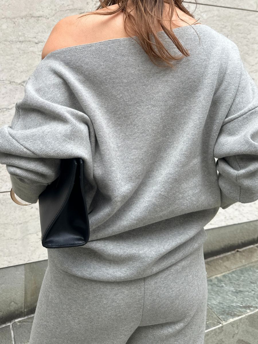 【予約販売】Mewl スウェットライクドルマンニット M261-93025