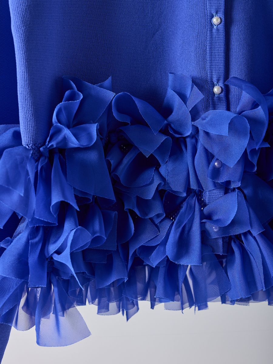 【予約販売】Mewl リボンフリンジカーデ M261-97027