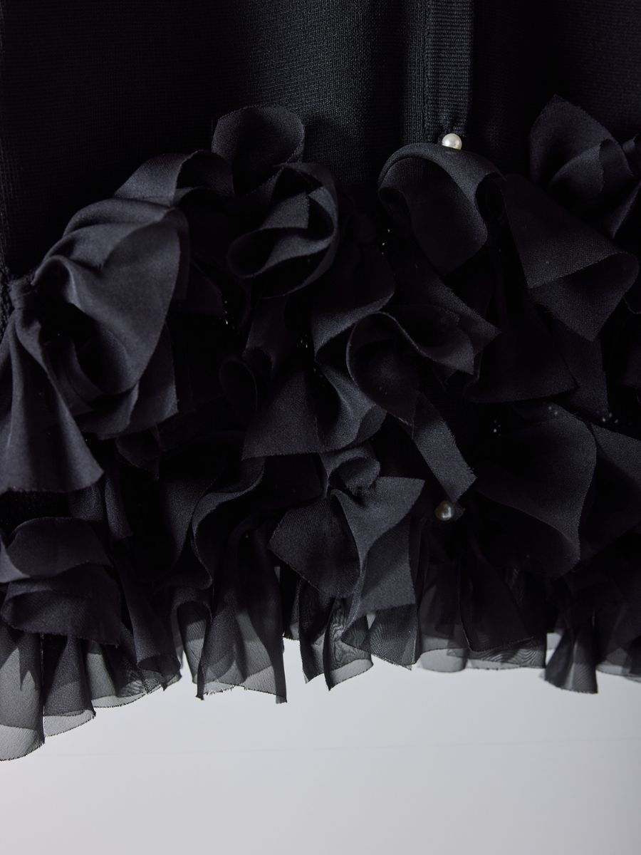 【予約販売】Mewl リボンフリンジカーデ M261-97027