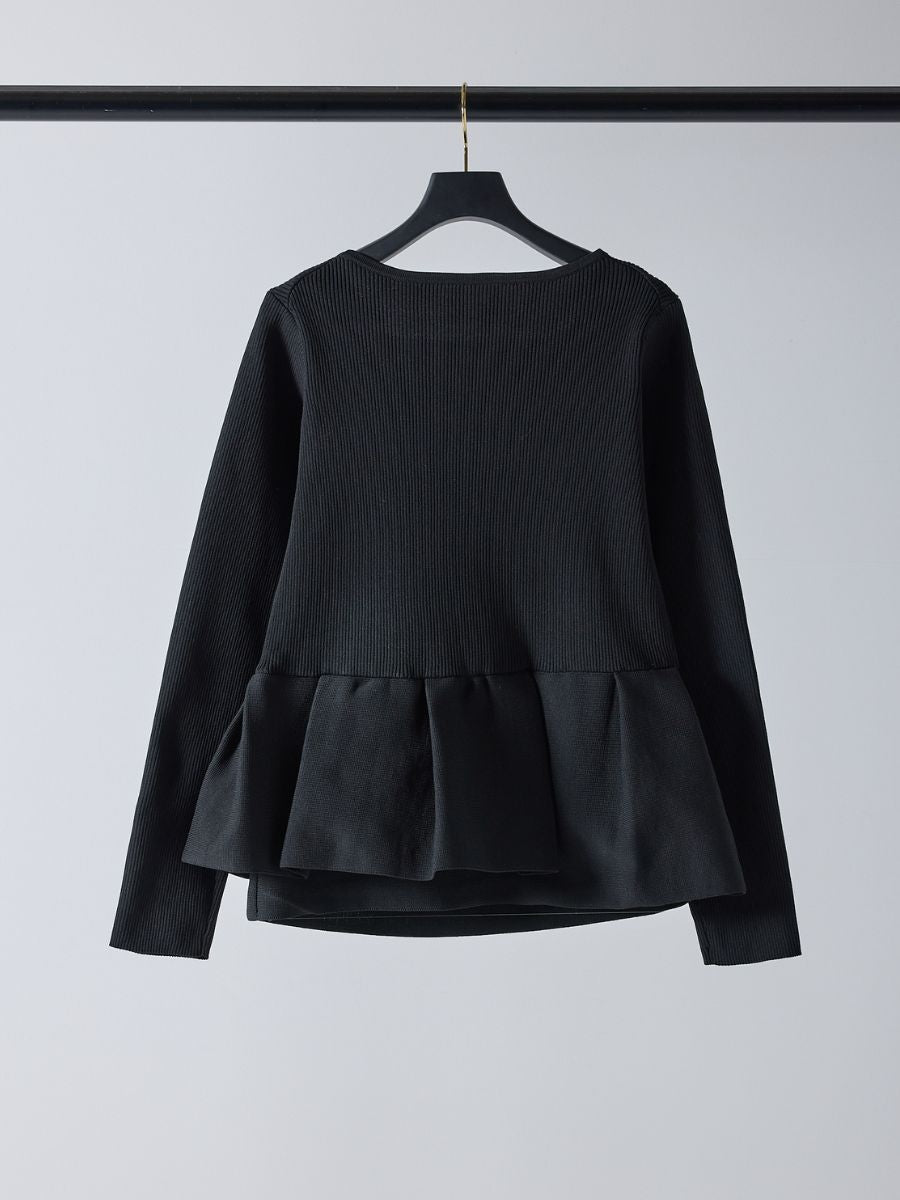 【予約販売】Mewl ペプラムニット M261-97028