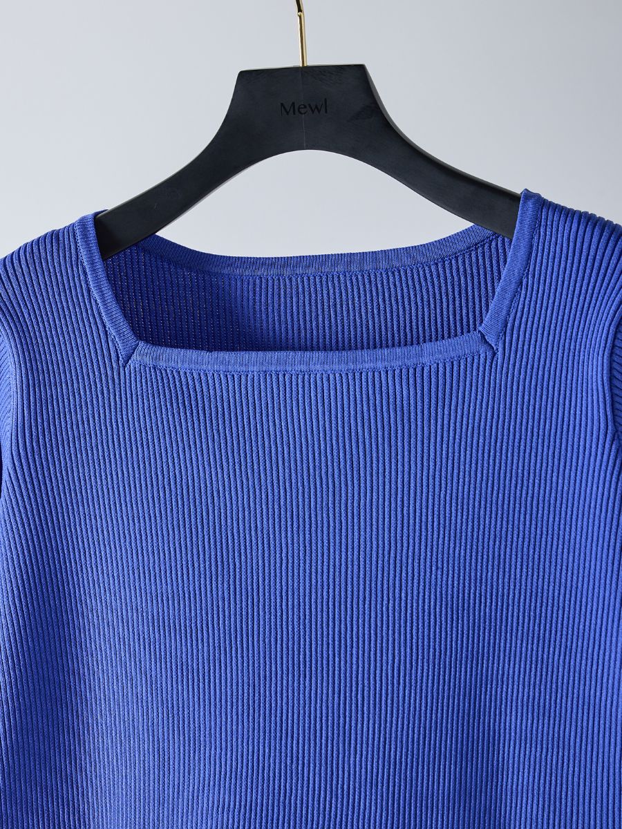 【予約販売】Mewl ペプラムニット M261-97028