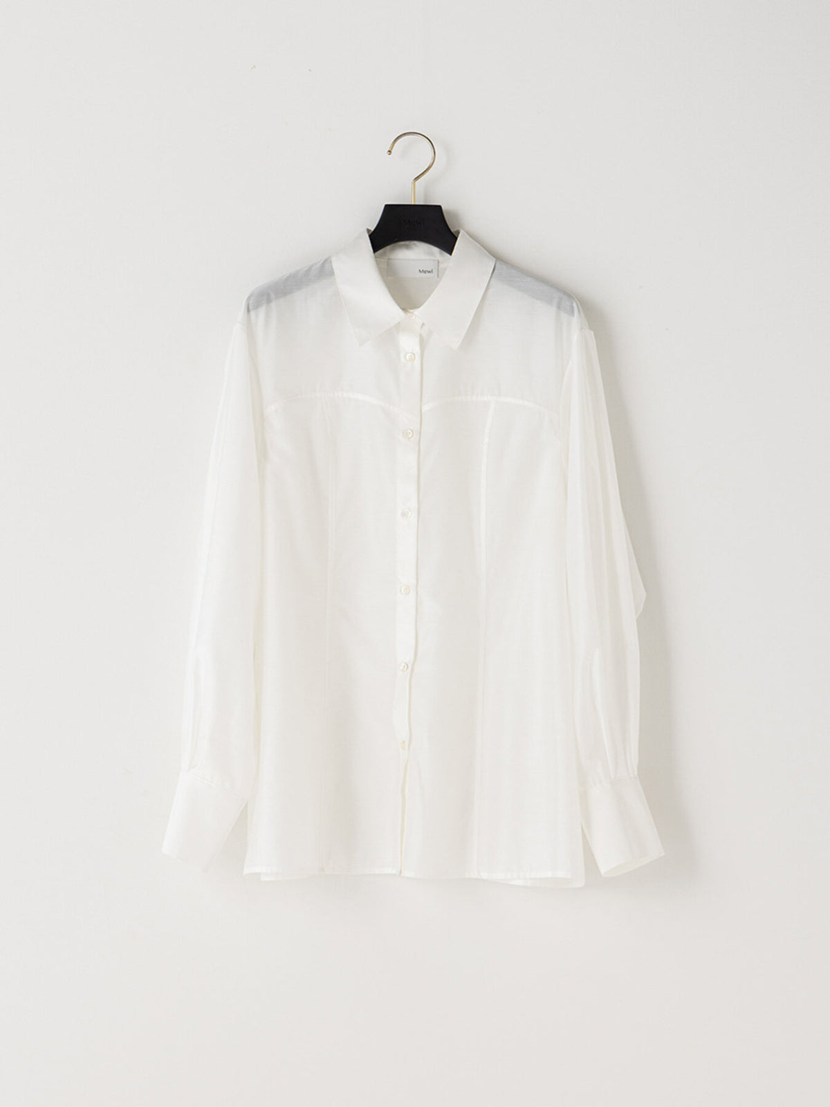【予約販売】Mewl SHEER CURVY SHIRT M264-18167