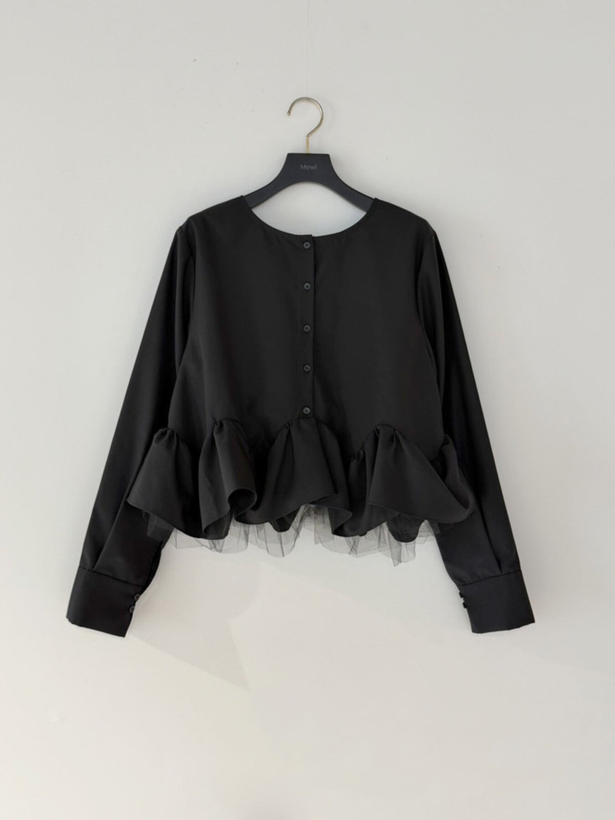 【予約販売】Mewl TULLE PEPLUM BL M264-18168