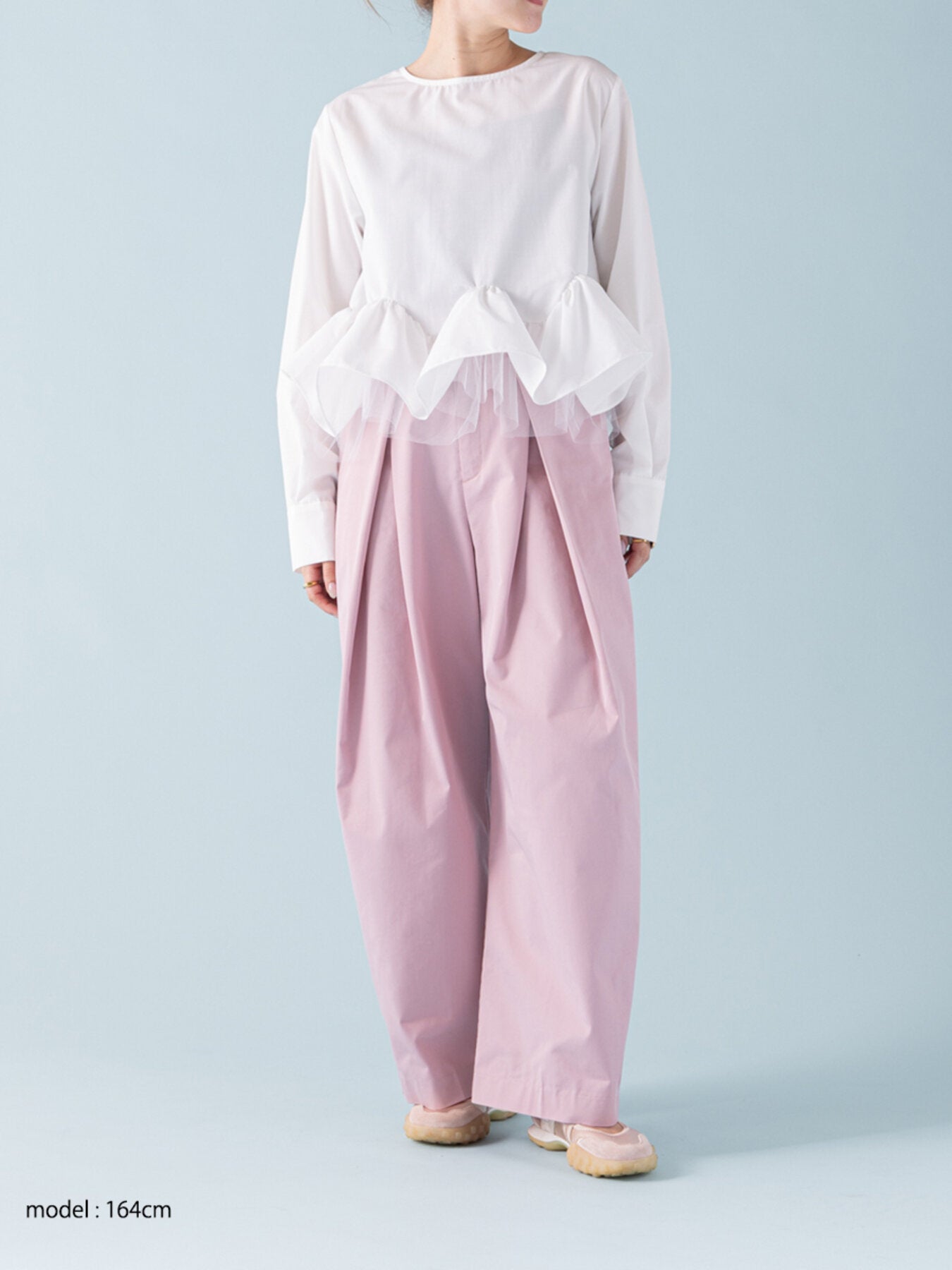【予約販売】Mewl TULLE PEPLUM BL M264-18168