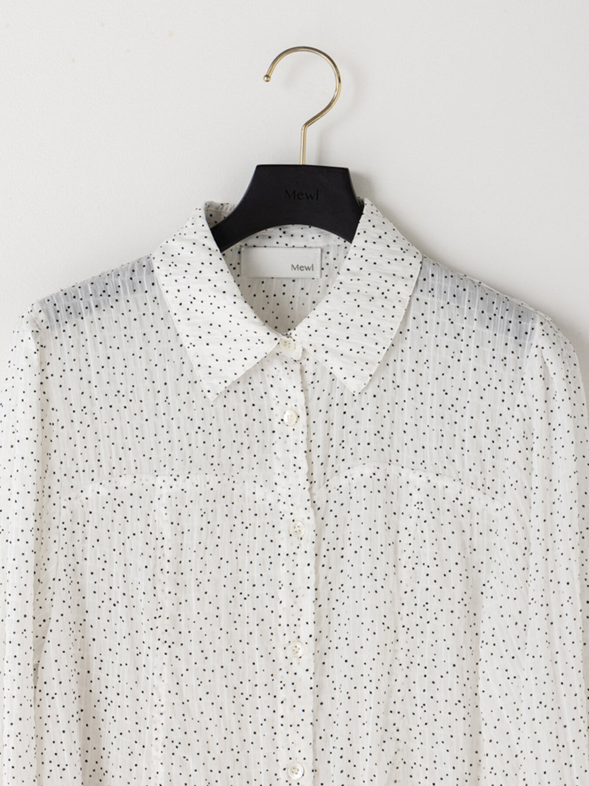 【予約販売】Mewl DOT SHEER SHIRT M264-18175