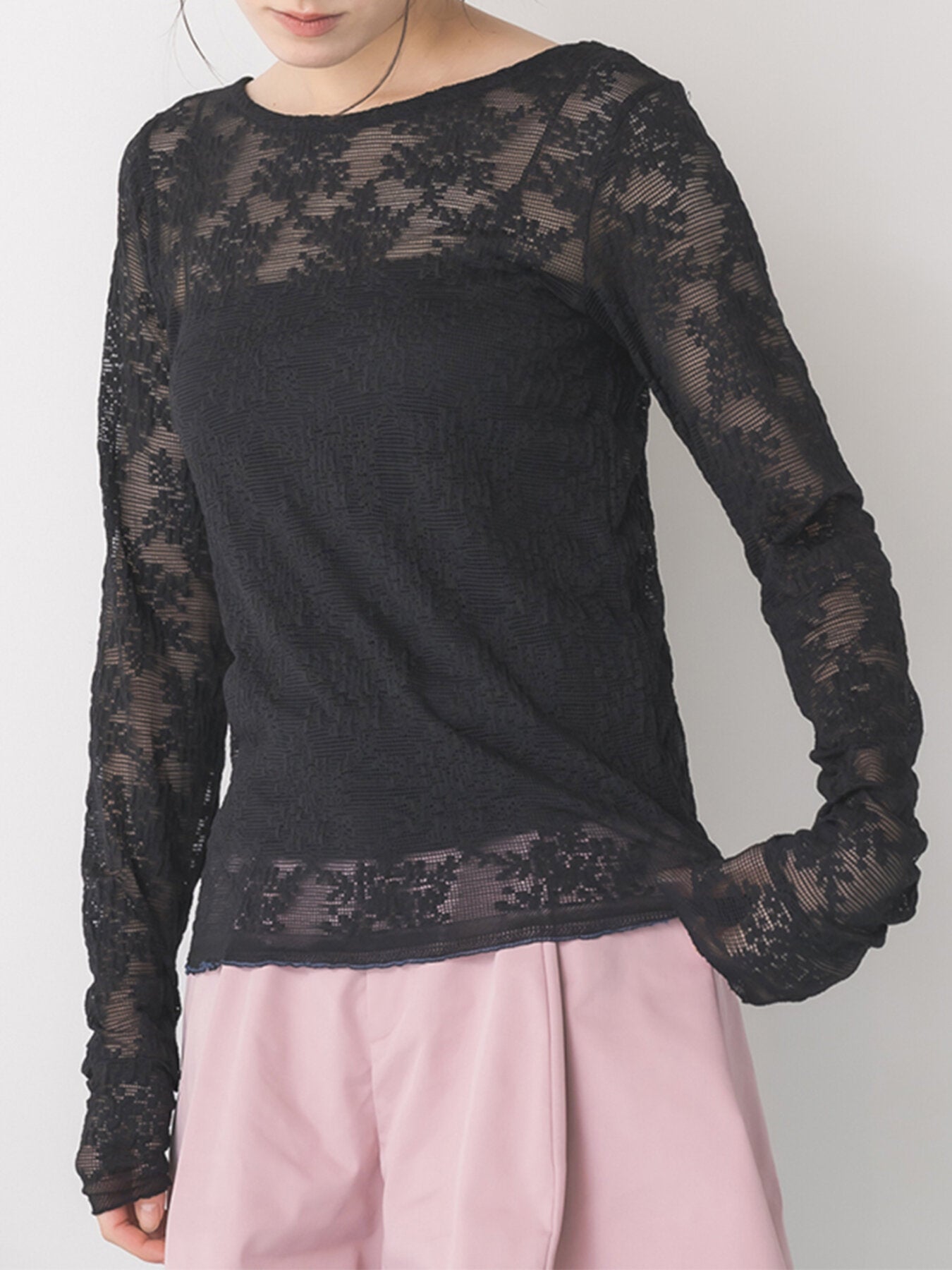 【予約販売】Mewl LACE LONG SLEEVE TOP M264-88190