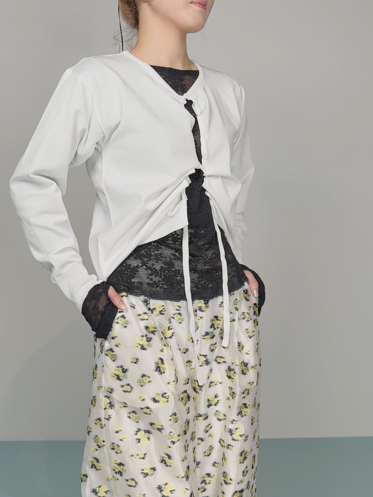【予約販売】Mewl DRAWSTRING CARDIGAN M264-98184