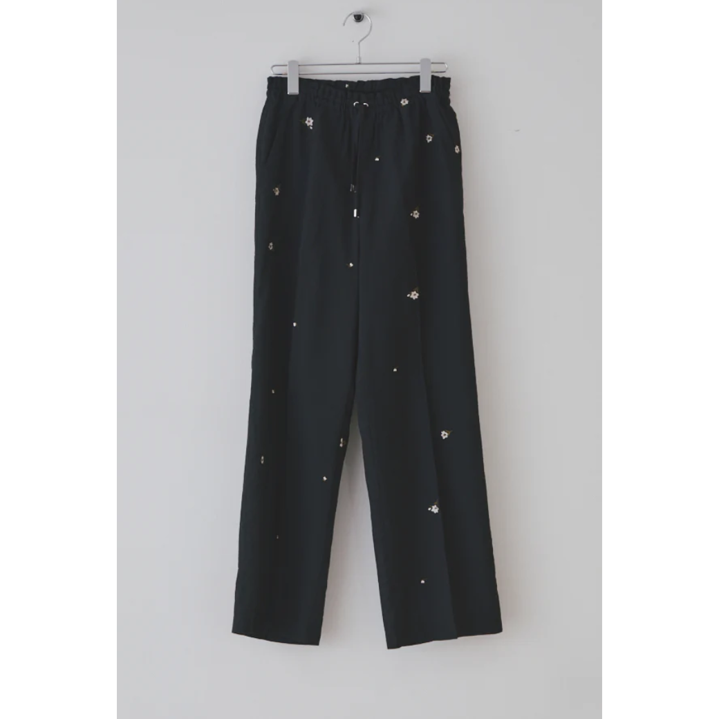 Muel Chic Lily embroidery sheer pants