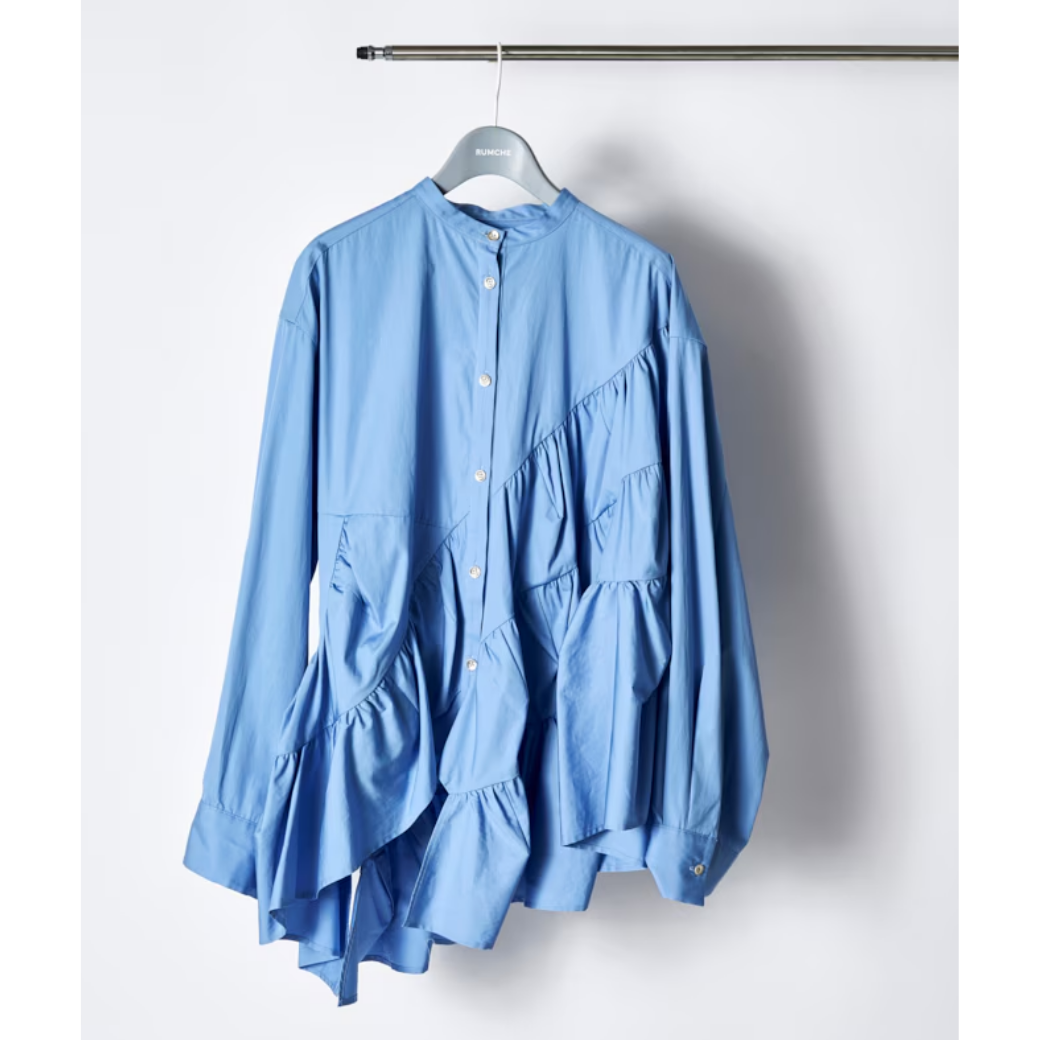 RUMCHE Typewriter Gatherd Blouse R25A10603