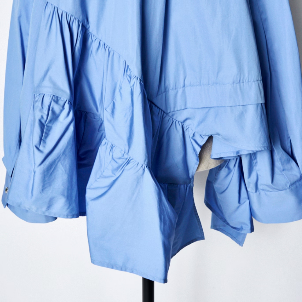 RUMCHE Typewriter Gatherd Blouse R25A10603