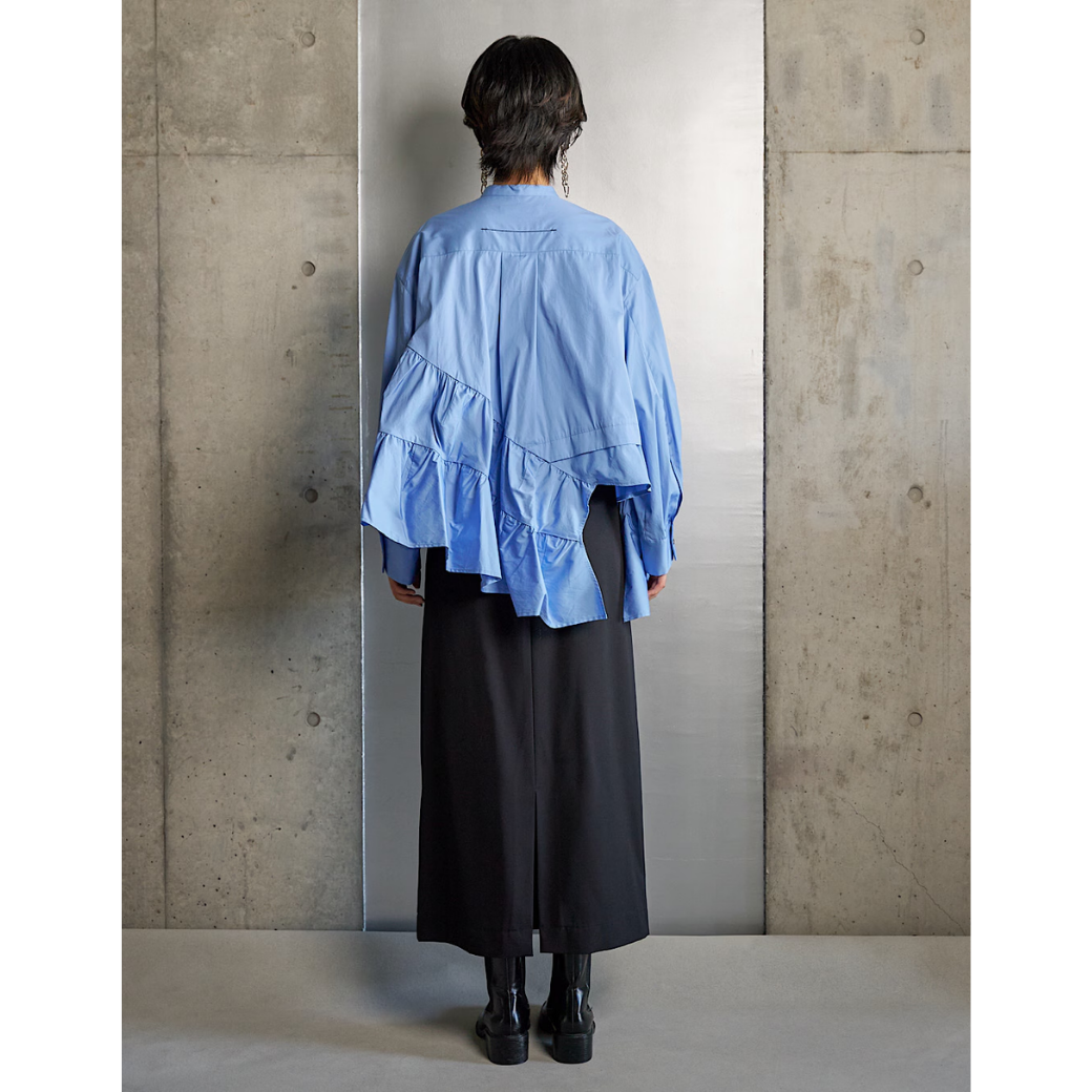 RUMCHE Typewriter Gatherd Blouse R25A10603