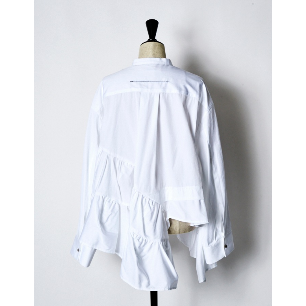 RUMCHE Typewriter Gatherd Blouse R25A10603