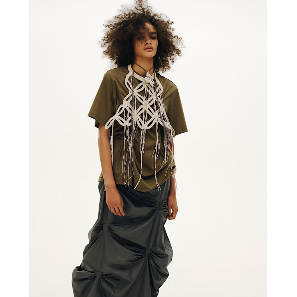 RUMCHE Bundled Tuck Skirt R26S10406