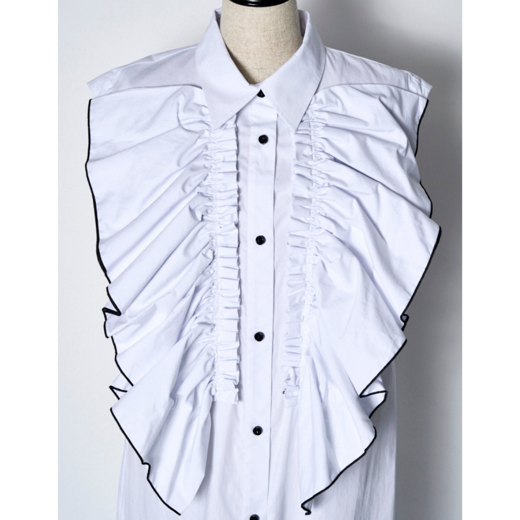 RUMCHE R24S10307 Ruffle Dress〔40%OFF〕