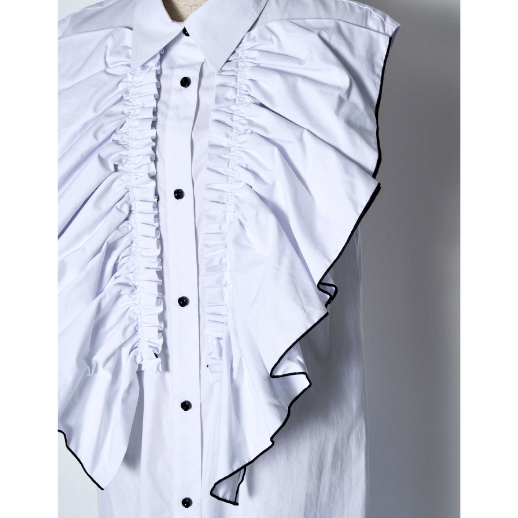 RUMCHE R24S10307 Ruffle Dress〔40%OFF〕