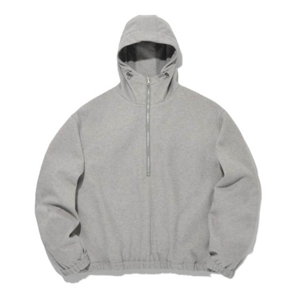 SUPERTHANKS Stretch wool like Half zip hoodie(刺繍無し) ST264 JK03A