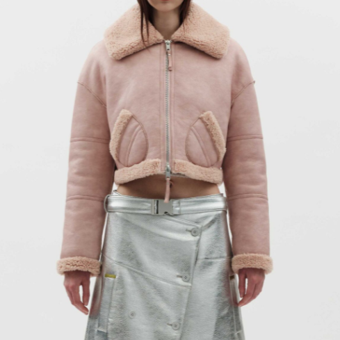 jakke. AVLATOR CROPPED JACKET