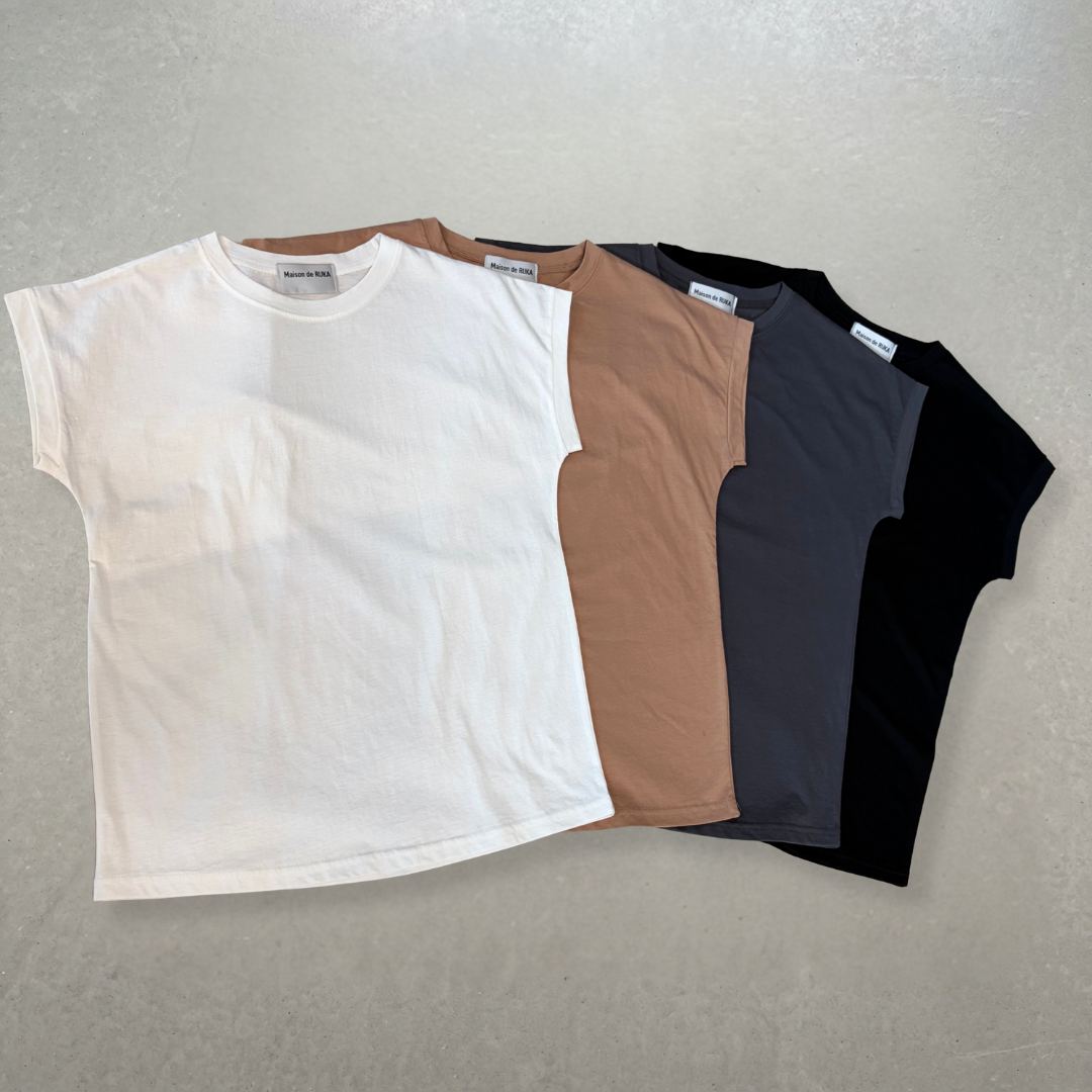 フレンチスリーブ ベーシックTシャツ