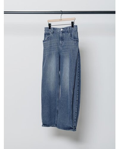 YENN SIDE PLEATED DENIMPT Y243-31045-3