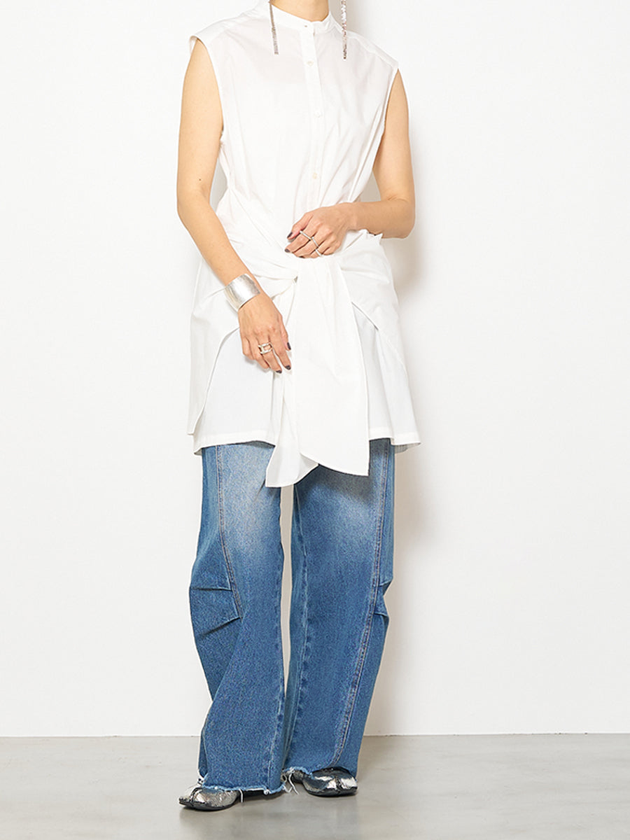 YENN KNEE TUCK DENIM PT Y252-31054