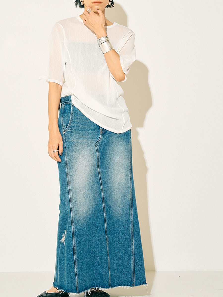 YENN COTTON TULLE TEE Y252-82038