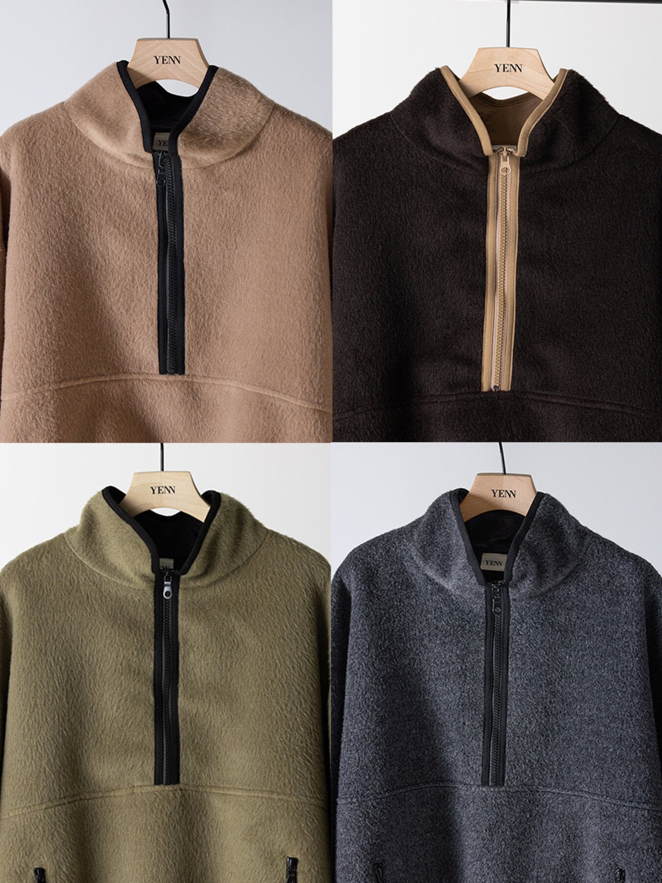 【予約販売】YENN SHAGGY HALF ZIP JK Y254-41126-4