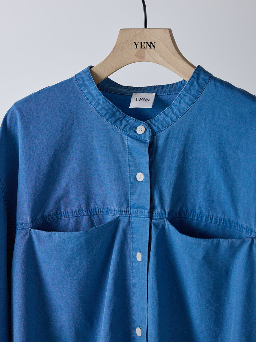 【予約販売】YENN PIGMENT WASHED SHIRT Y261-12007