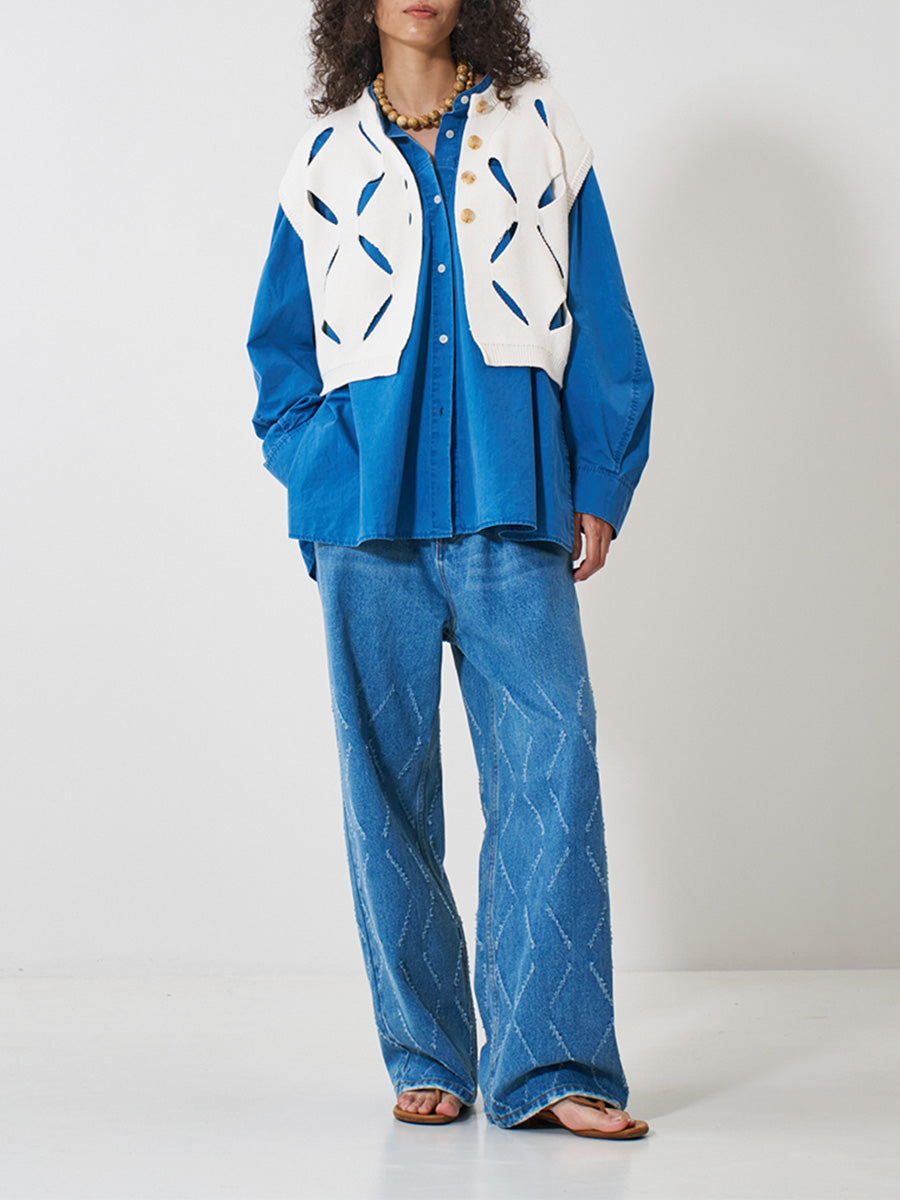 【予約販売】YENN PIGMENT WASHED SHIRT Y261-12007
