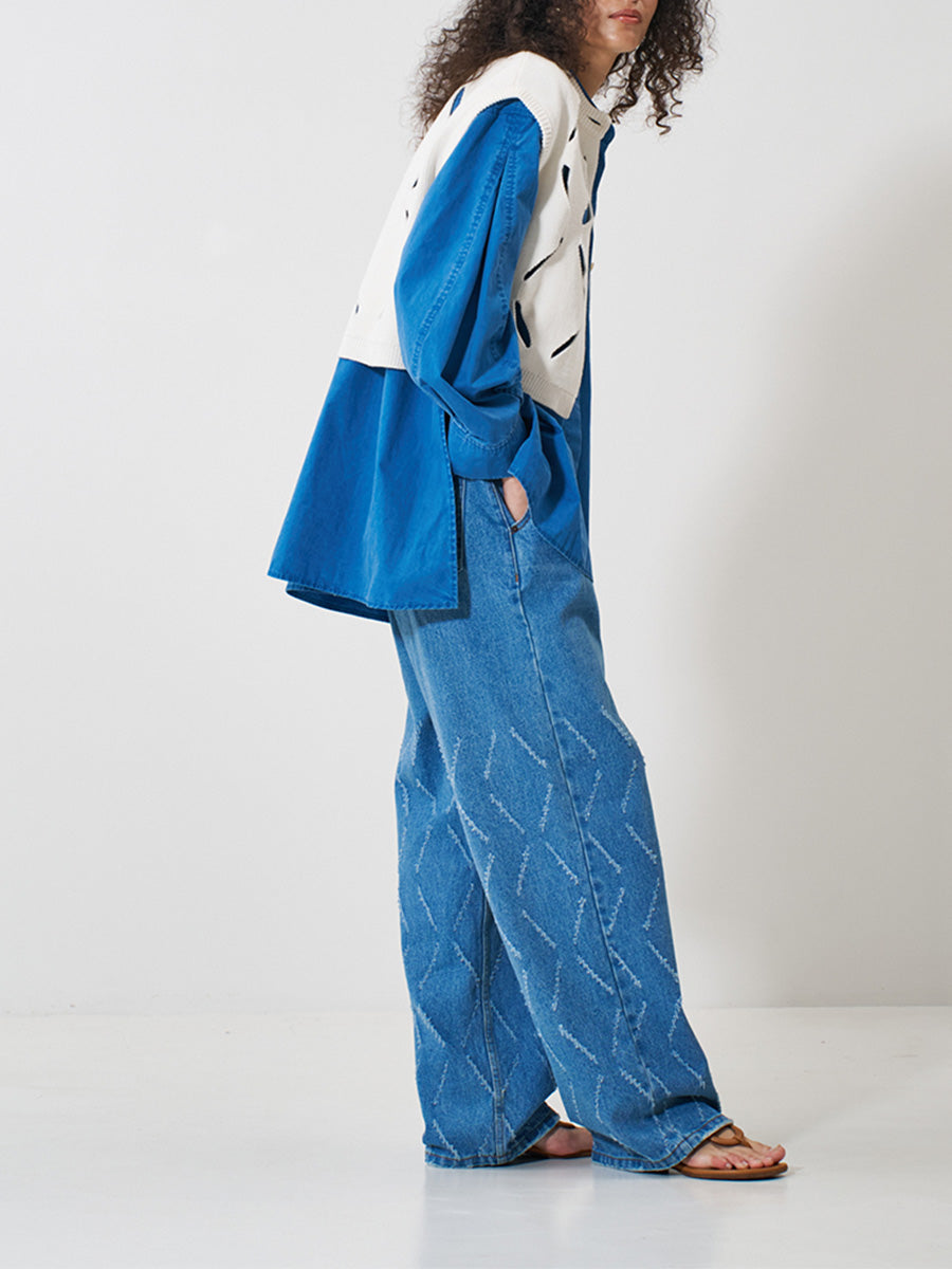 【予約販売】YENN PIGMENT WASHED SHIRT Y261-12007