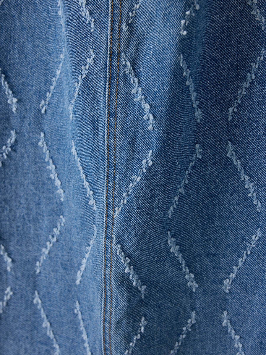 【予約販売】YENN LASER CUT DENIM SK Y261-22002