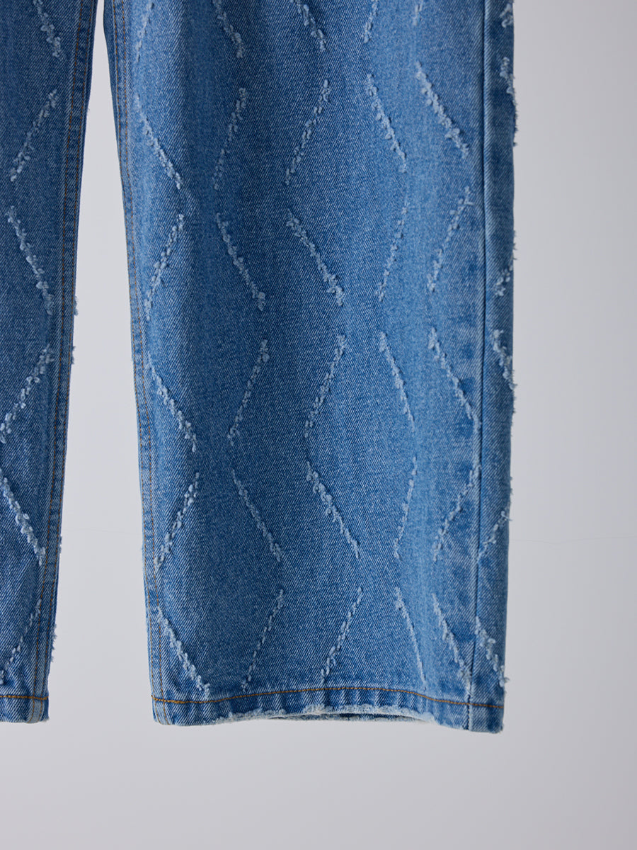 【予約販売】YENN LASER CUT WIDE DENIM Y261-31001