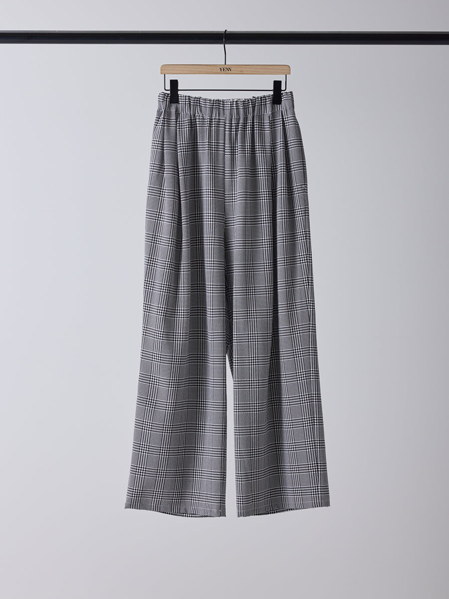 【予約販売】YENN PLAID TUCK EASY PT Y261-31008