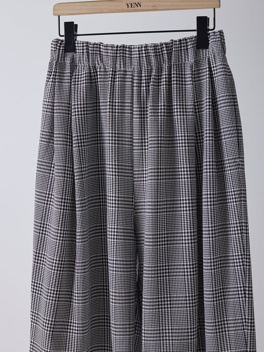 【予約販売】YENN PLAID TUCK EASY PT Y261-31008