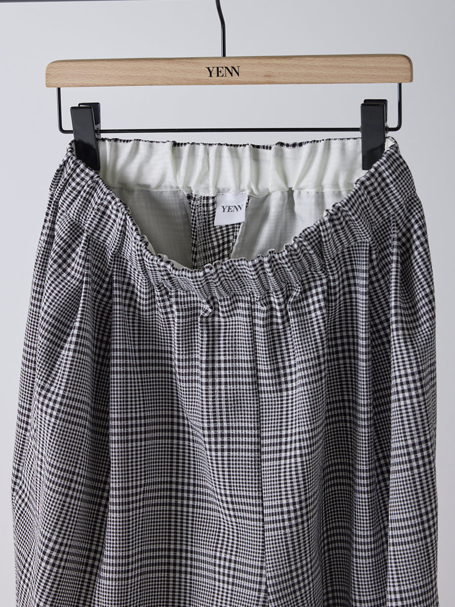【予約販売】YENN PLAID TUCK EASY PT Y261-31008