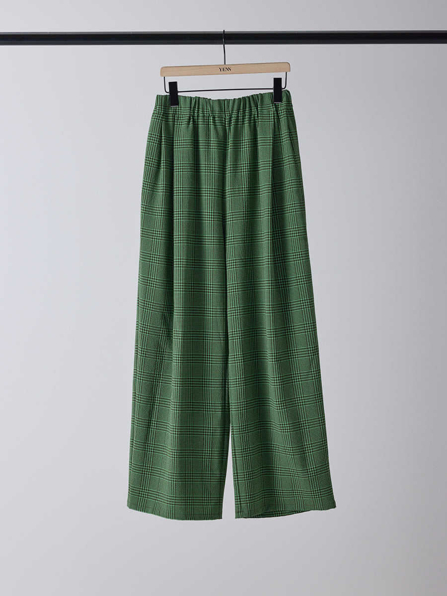 【予約販売】YENN PLAID TUCK EASY PT Y261-31008