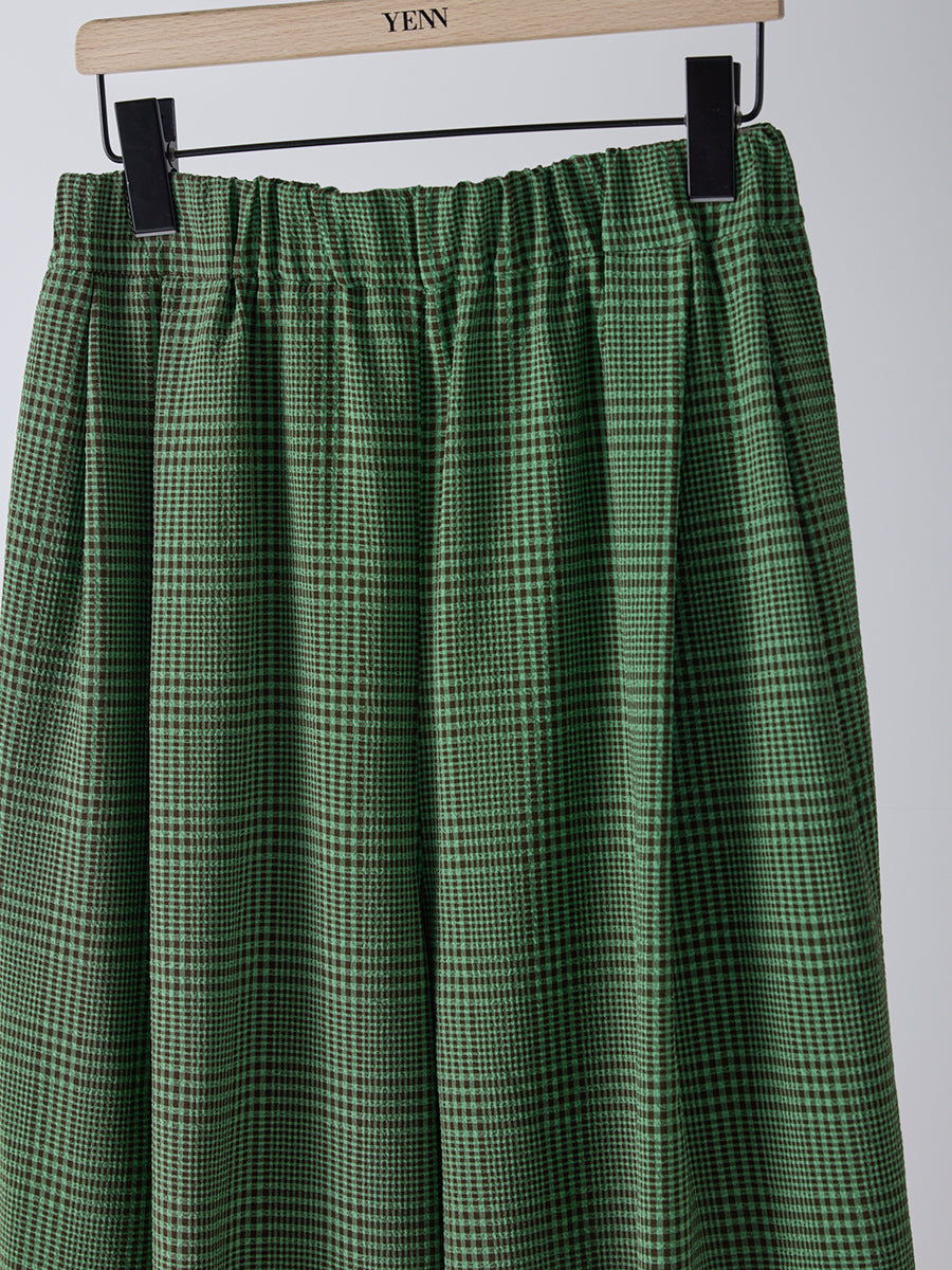 【予約販売】YENN PLAID TUCK EASY PT Y261-31008